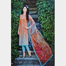 Fair lady’s soft mercerized cotton shalwar Kameez with full embroidery